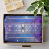 Moderne Buntglas-Muster-Feiertags-Tissue-Papier Seidenpapier (Geschenk)