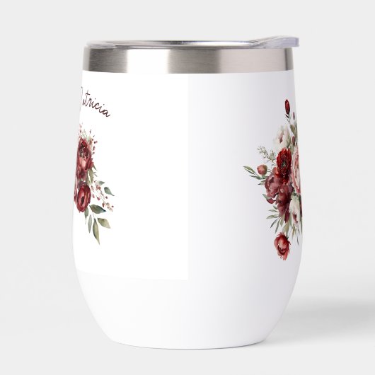 Moderne Burgund-Blume (Links)