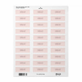 Moderne Burgund Blush Pink Hochzeitadresse (Vorne)