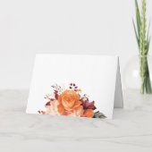 Moderne Burgund Floral Friendsgiving Einladung (Rückseite)