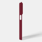 Moderne Burgunder-Monogramm-Name Case-Mate iPhone Hülle (Rückseite / Rechts)