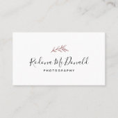 Moderne Burgundergrün-Profis Visitenkarte (Vorderseite)