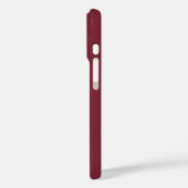 Moderne Burgunderweiße Monogramm-Name Case-Mate iPhone Hülle (Rückseite / Links)
