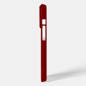 Moderne burgunderweiße Monogramm-Name Case-Mate iPhone Hülle (Rückseite / Links)