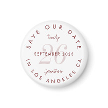 Moderne burgundische Typografie Save the Date