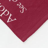 Moderne Burgundy Fun Husband Definition Fleecedecke (Ecke)