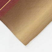 Moderne Burgundy Gold Luxury Linen Collection Fleecedecke (Ecke)