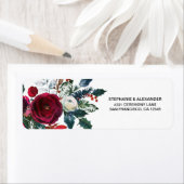 Moderne Burgundy Winter Blume Hochzeit (Insitu)