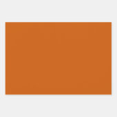 Moderne Burnt Orange Schlicht Solid Color Geschenkpapier Set (Vorderseite)