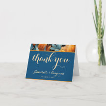 Moderne Burnt Orange- und Blue Floral Wedding