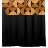 Moderne Burntgestelle und Mocha aus dem Mittelalte Duschvorhang (Vorderseite)