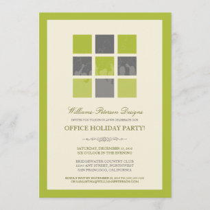 Moderne Büro-Feiertags-Party Einladung (Limon)