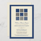 Moderne Büro-Feiertags-Party Einladung (Marine) (Vorne/Hinten)