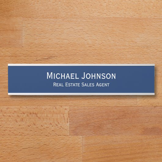 Moderne Bürofirma Namensschild Jobtitel Türschild