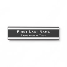 Moderne Bürotür Zeichen Schwarz/Weiß