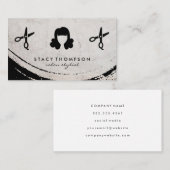 Moderne Bürste | Schafe | Friseurin Visitenkarte (Vorne/Hinten)