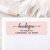 Moderne Bürsten-Handschrift-Rücksendeadresse (Insitu)