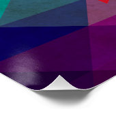 Moderne Burundi-Flagge Poster (Ecke)