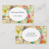 Moderne Business Card für Abstrakte Geometrie Visitenkarte (Vorne/Hinten)