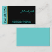 Moderne Business Card für Aquamarine Übersetzer Visitenkarte (Vorne/Hinten)