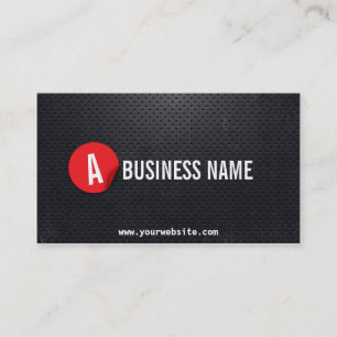 Moderne Business Card für Zement aus schwarzem Sta Visitenkarte