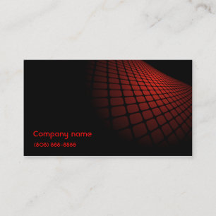 Moderne Business Card Schwarz/Rot Visitenkarte