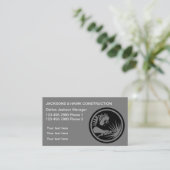 Moderne Business Card Visitenkarte (Stehend Vorderseite)