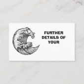 moderne Business Card Visitenkarte (Rückseite)