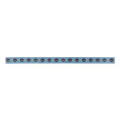 Moderne Business Chic Werbung Custom Dusty Blue Satinband (Vorderseite)