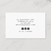 Moderne Business Consultant Foto Business Card Visitenkarte (Rückseite)