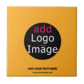 Moderne Business Custom Macaroni & Käse Hue Fliese (Vorderseite)