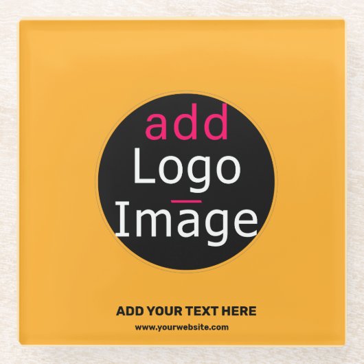 Moderne Business Custom Macaroni & Käse Hue Glasuntersetzer (Vorderseite)