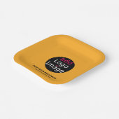 Moderne Business Custom Macaroni & Käse Hue Pappteller (Gewinkelt)