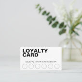 Moderne Business Discount Loyalty Card Treuekarte (Stehend Vorderseite)