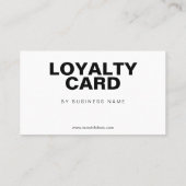 Moderne Business Discount Loyalty Card Treuekarte (Rückseite)