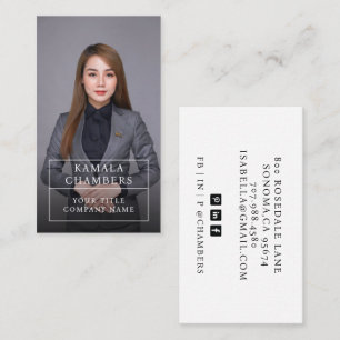 Moderne Business Foto Business Card Visitenkarte
