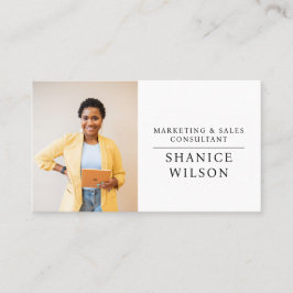 Moderne Business Foto Business Card Visitenkarte