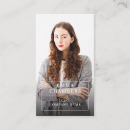 Moderne Business Foto Business Card Visitenkarte