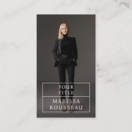 Moderne Business Foto Business Card Visitenkarte