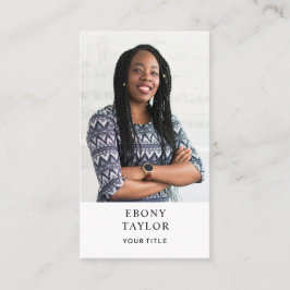 Moderne Business Foto Business Card Visitenkarte