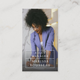 Moderne Business Foto Business Card Visitenkarte