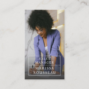 Moderne Business Foto Business Card Visitenkarte