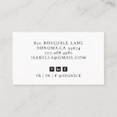 Moderne Business Foto Business Card Visitenkarte (Rückseite)