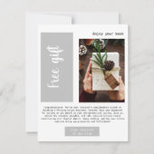 Moderne Business Graue kostenlose E-Mail-Werbung Ankündigung (Vorderseite)