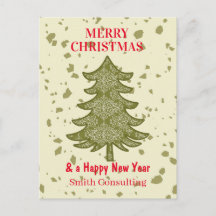 Moderne Business Holiday Card Frohe Weihnachtsbaum