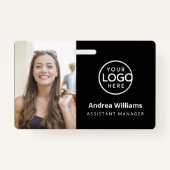 Moderne Business ID Card, Mitarbeiter QR Abzeichen Ausweis (Vorderseite)