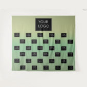 Moderne Business Logos Sage Ombre Fair Hintergrund Wandteppich (Vorderseite (Horizontal))