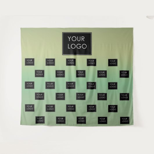 Moderne Business Logos Sage Ombre Fair Hintergrund Wandteppich (Vorderseite (Horizontal))