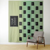 Moderne Business Logos Sage Ombre Fair Hintergrund Wandteppich (Beispiel)