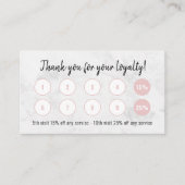 Moderne Business Loyalty Card - Hintergrund Visitenkarte (Vorderseite)